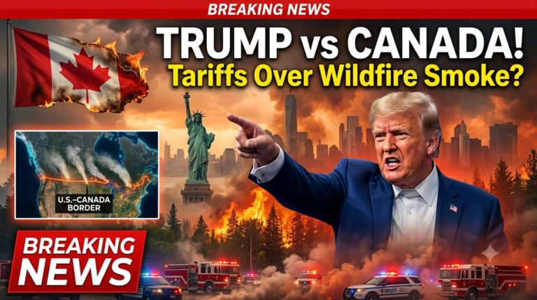 The Burning Border: Wildfire Smoke Ignites New Trade War and Tariff Threats Between Trump and Canada