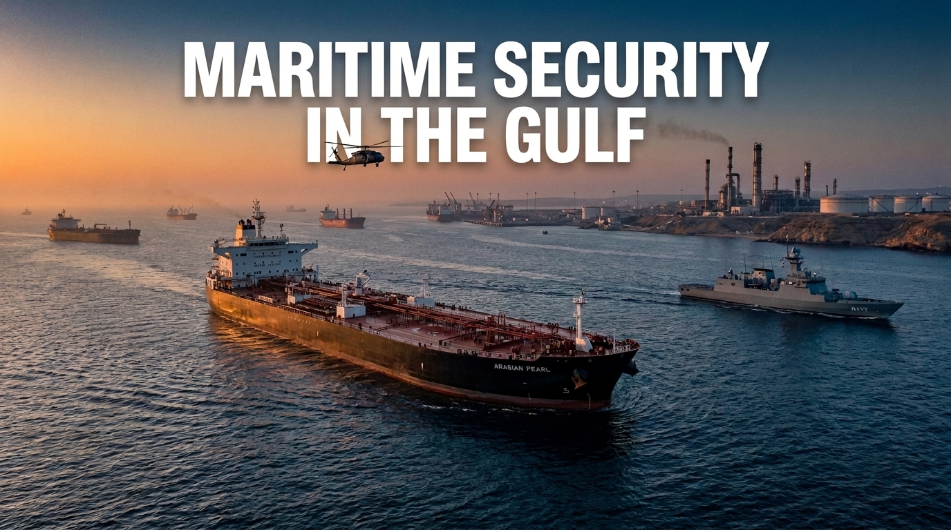 Middle East oil crisis with crude oil tanker navigating the Red Sea near the Bab el-Mandeb Strait amid regional military tensions and disrupted global energy supplies.