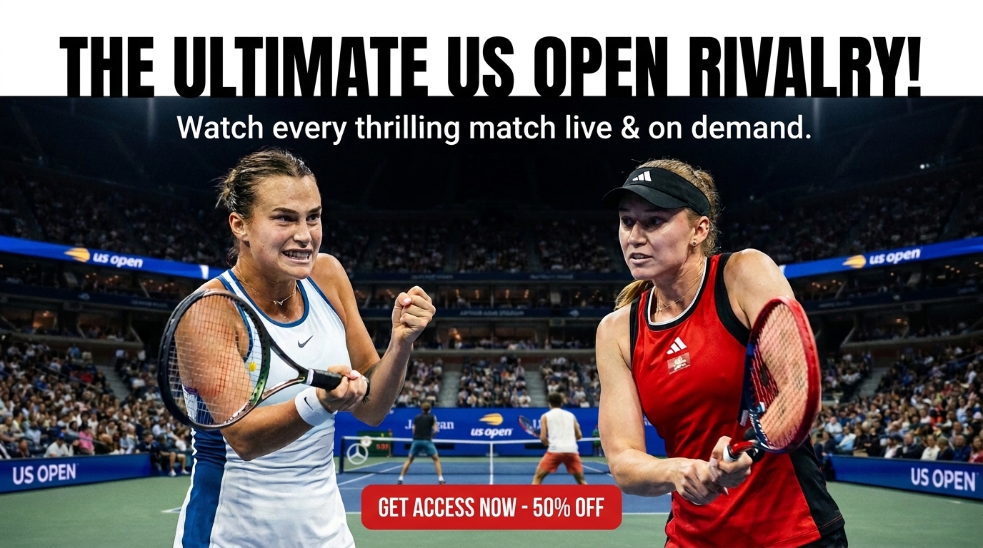 US Open 2026 finals featuring Aryna Sabalenka vs Elena Rybakina in the women’s championship and Alexander Zverev vs Ben Shelton in the men’s final at Arthur Ashe Stadium in New York.