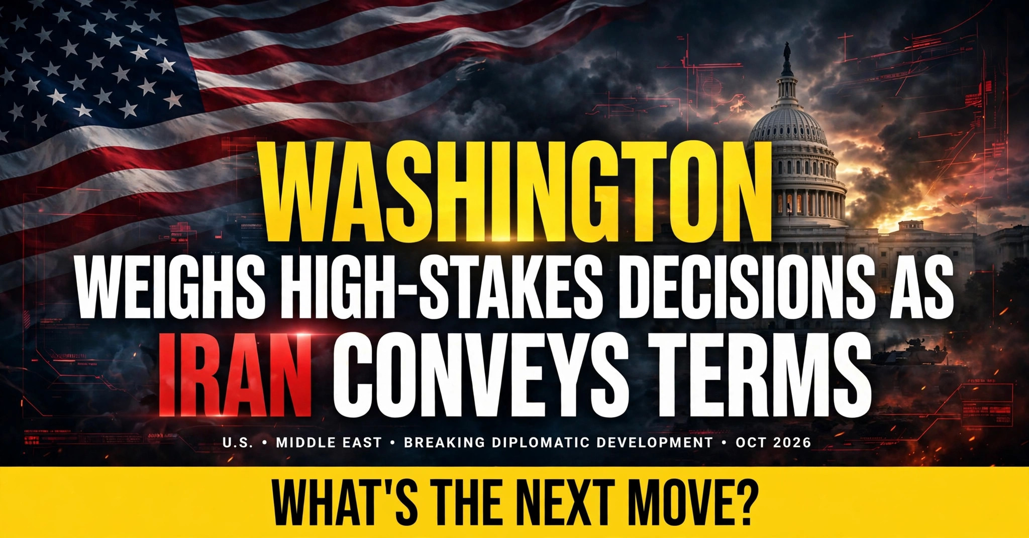 washington iran high stakes decisions