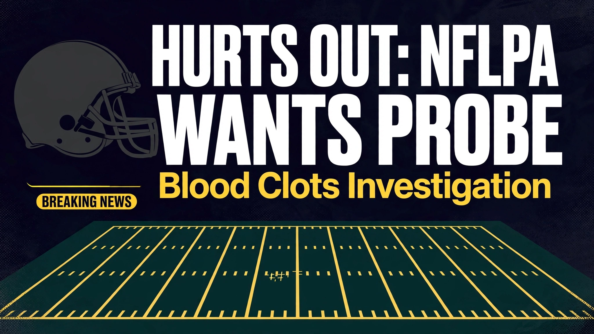 Philadelphia Eagles quarterback Jalen Hurts on the field in London before the NFLPA demanded a full investigation into his blood clot care