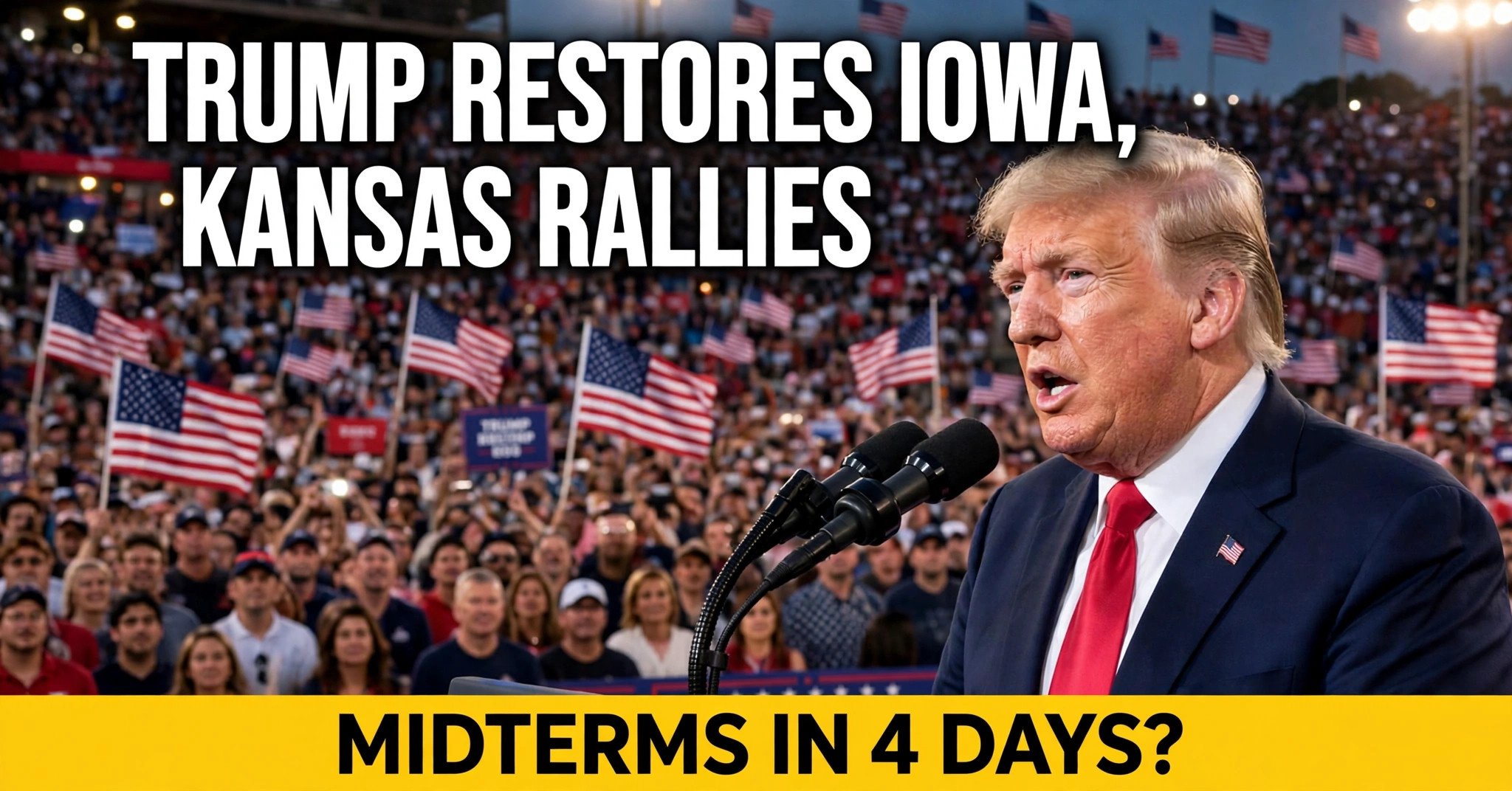 Trump Iowa Kansas rallies