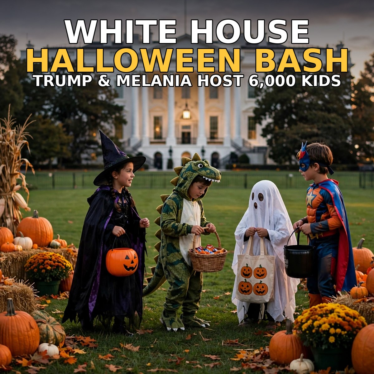 Trump and Melania White House Halloween party