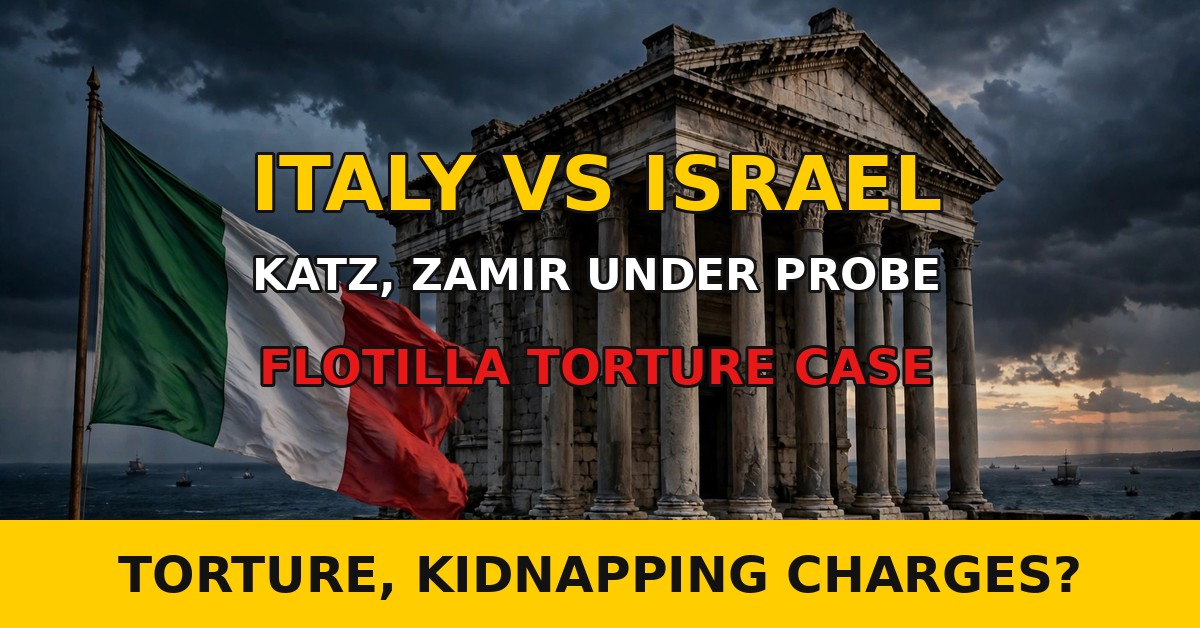 Italy flotilla torture probe suspects Italy investigation