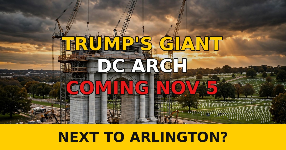 Trump DC arch — proposed 250-foot monument near Arlington