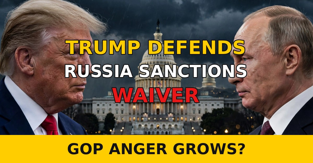 Trump Russia sanctions waiver sparks GOP backlash in Congress