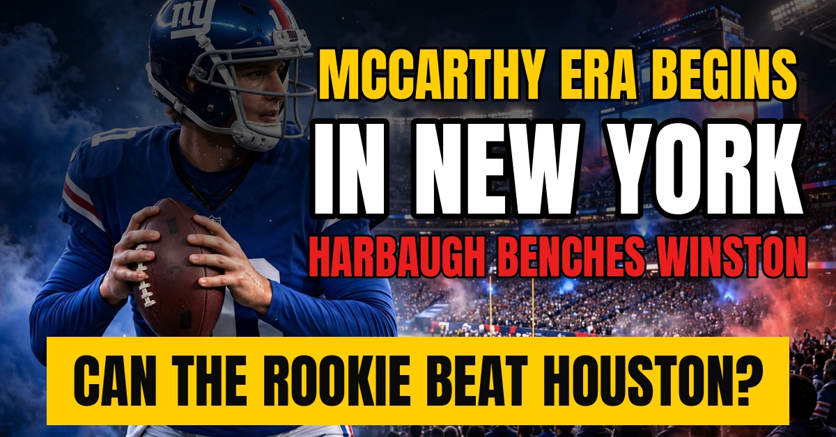 J.J. McCarthy takes over as the giants start jj mccarthy texans name him the starter