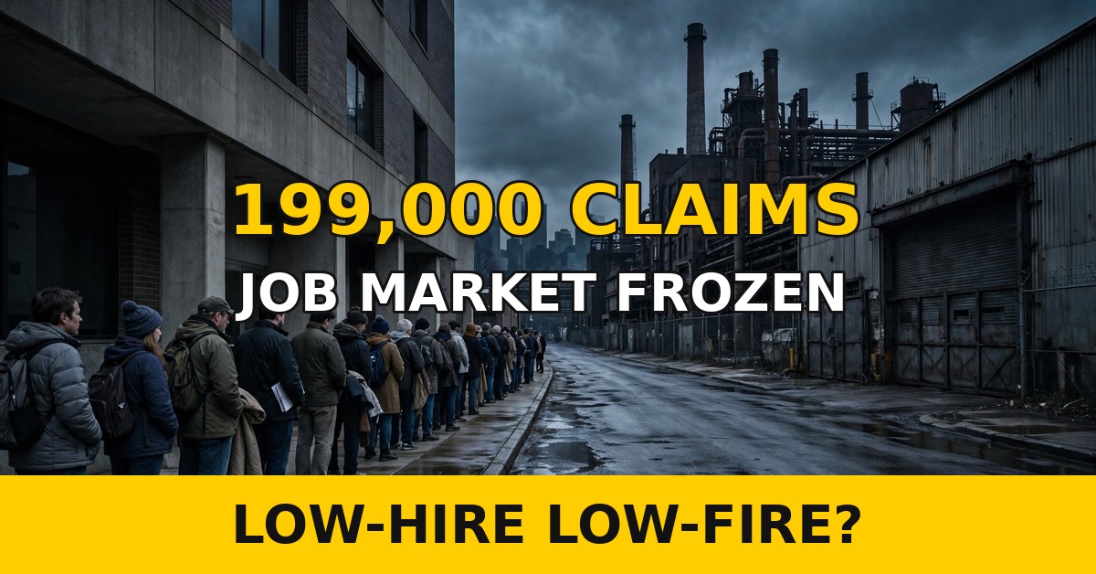 US jobless claims report: initial claims hold below 200,000 for fifth straight week