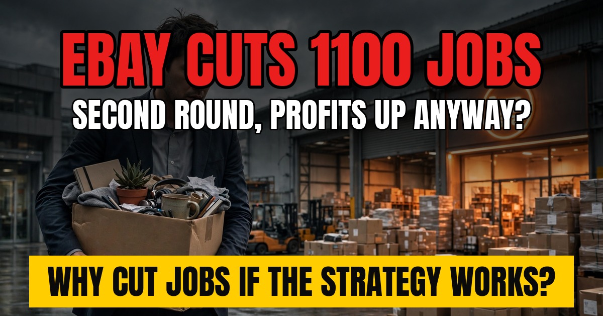 eBay layoffs 1100 jobs second round 2026 workforce cuts thumbnail