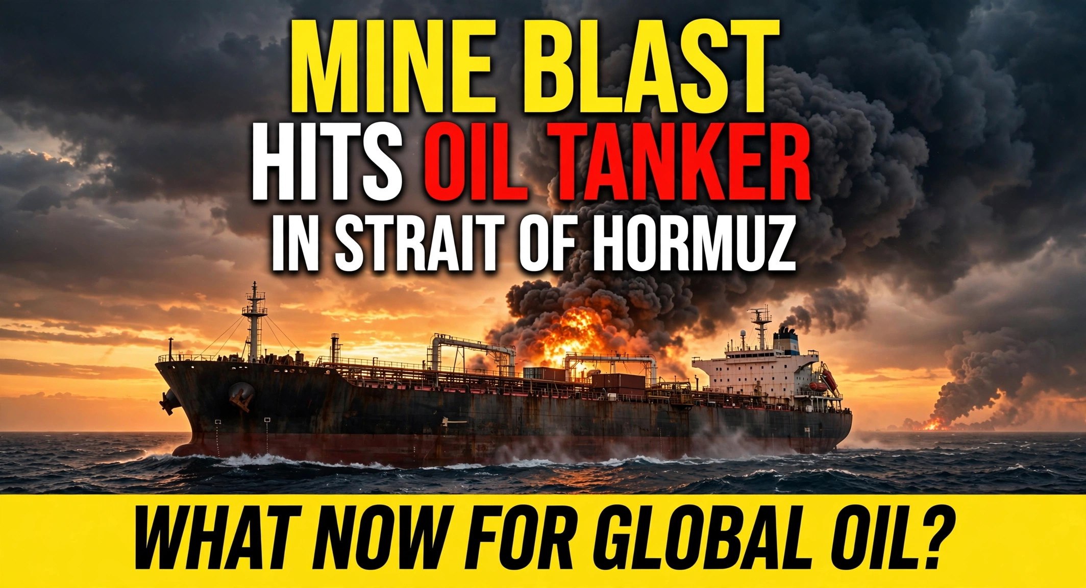 mine blast oil tanker strait of hormuz