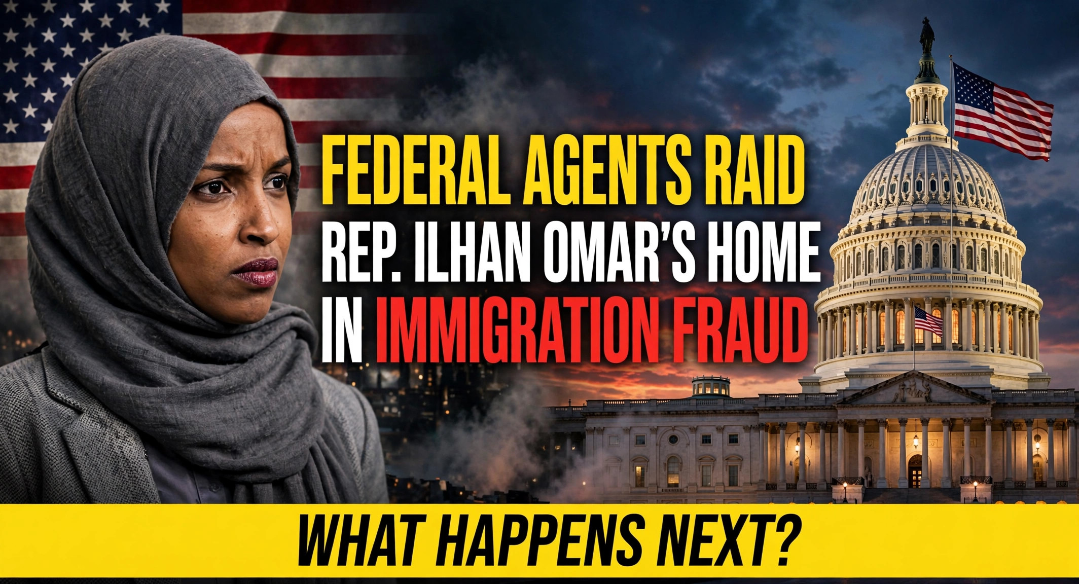 federal agents raid ilhan omar home