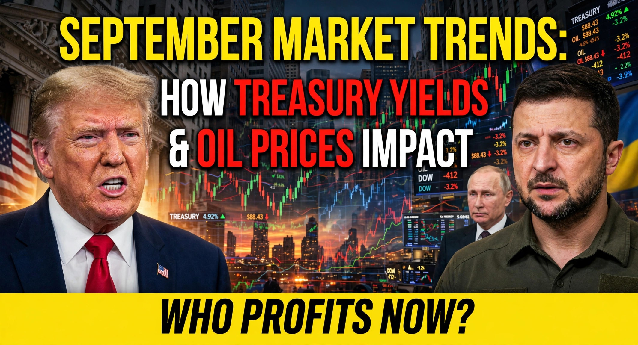 september market trends treasury yields oil