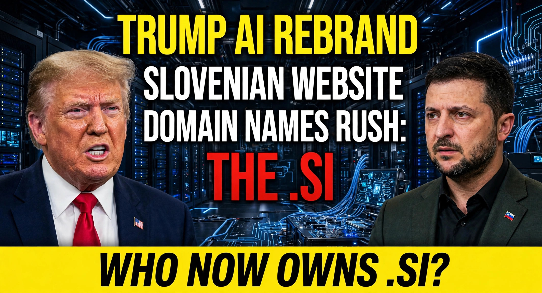 trump ai rebrand slovenian domain