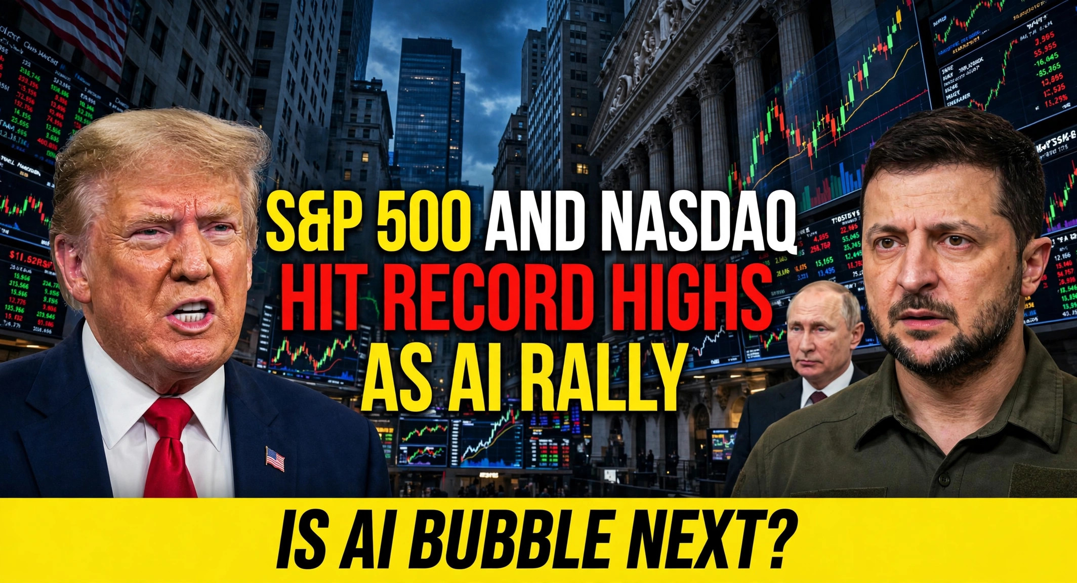 sp500 nasdaq record highs ai rally