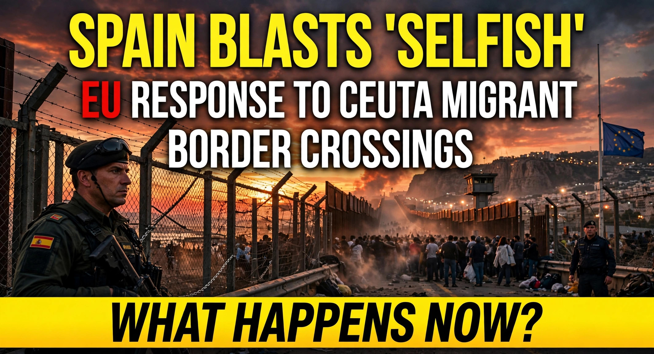 spain ceuta migrant crossings eu response