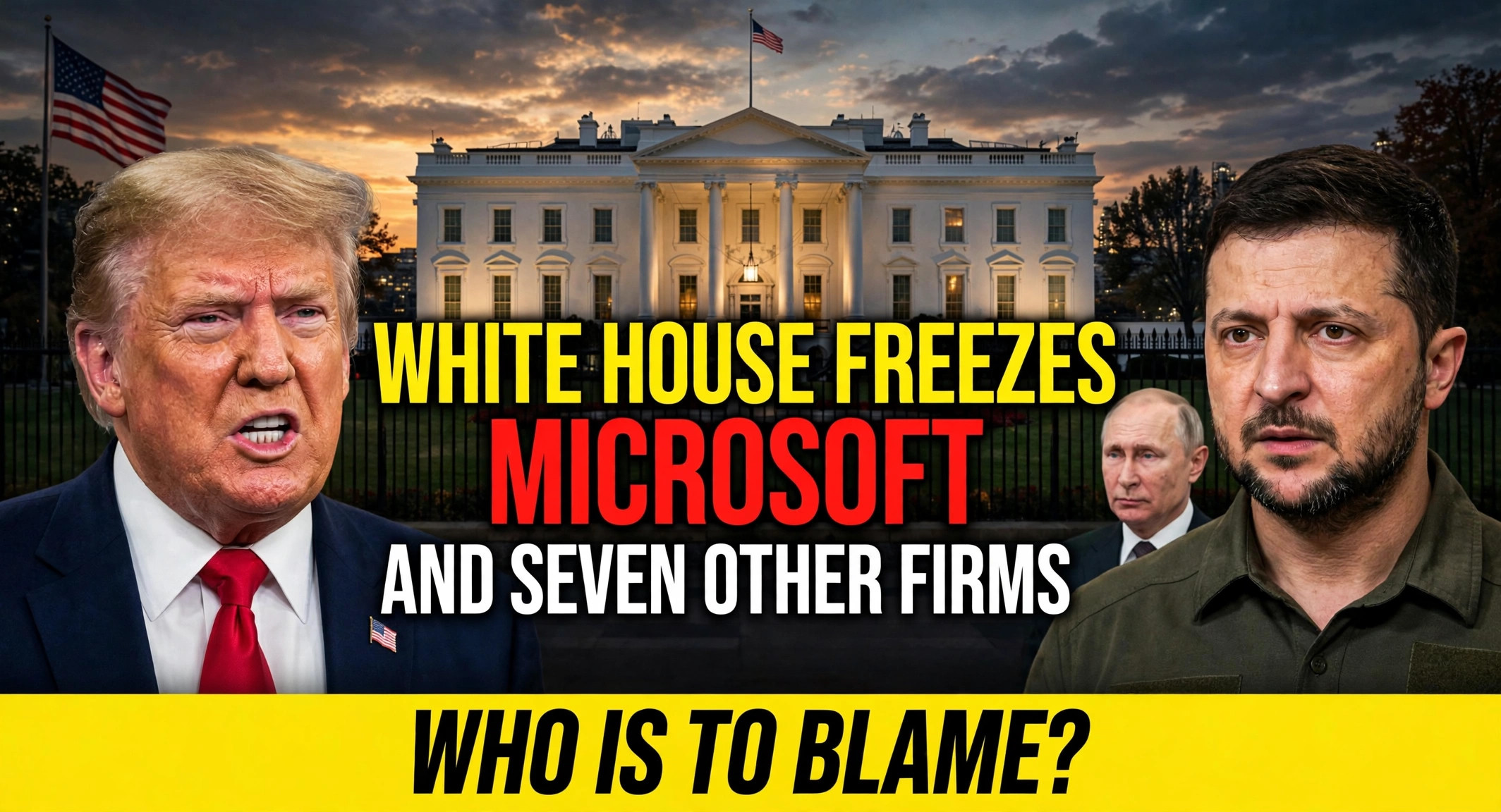 white house freezes microsoft firms