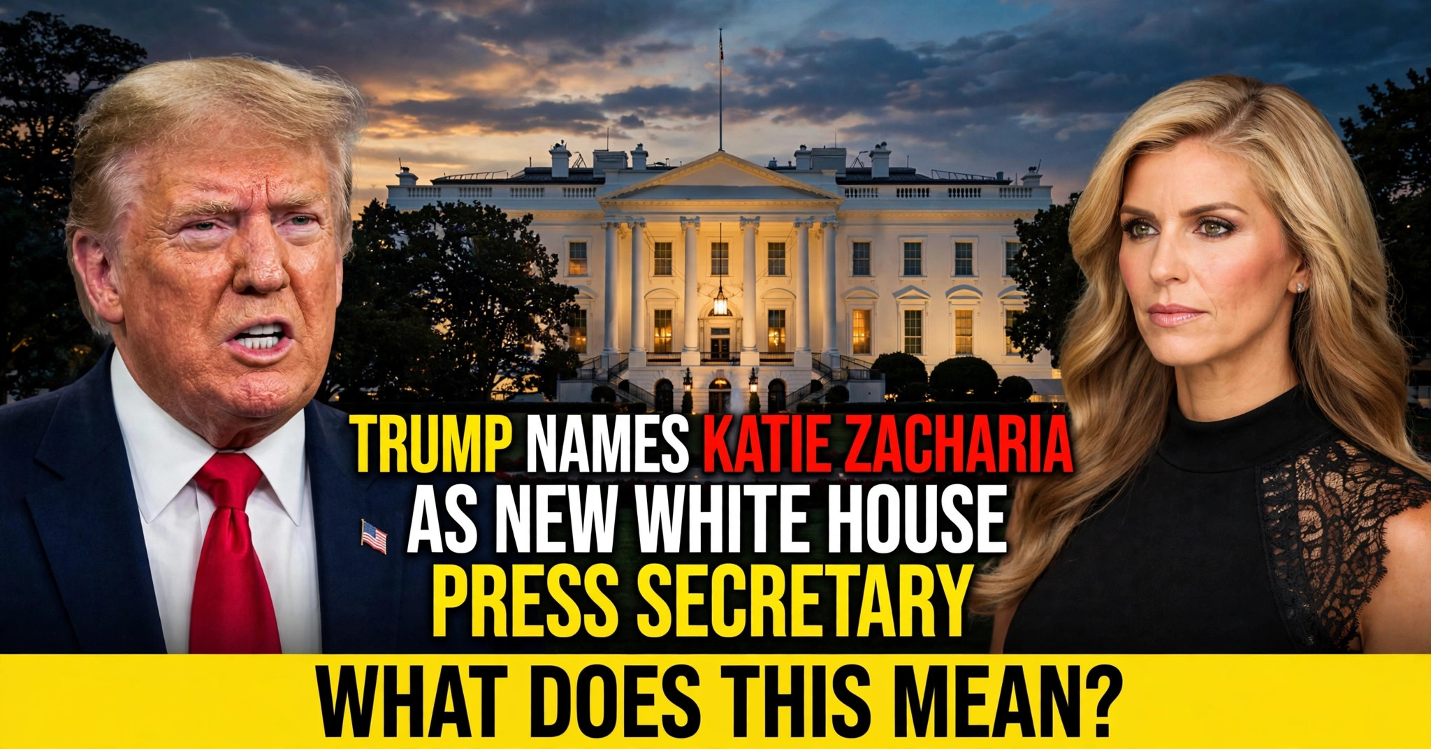 trump names katie zacharia press secretary