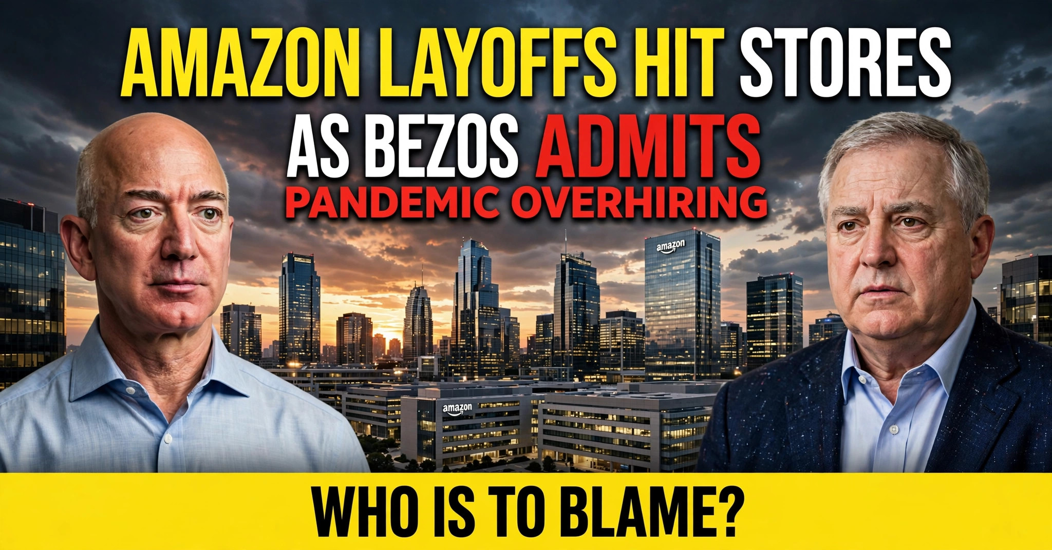 amazon layoffs stores division bezos