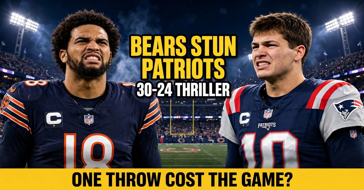 Bears vs Patriots: Chicago Bears beat New England Patriots 30-24 at Soldier Field