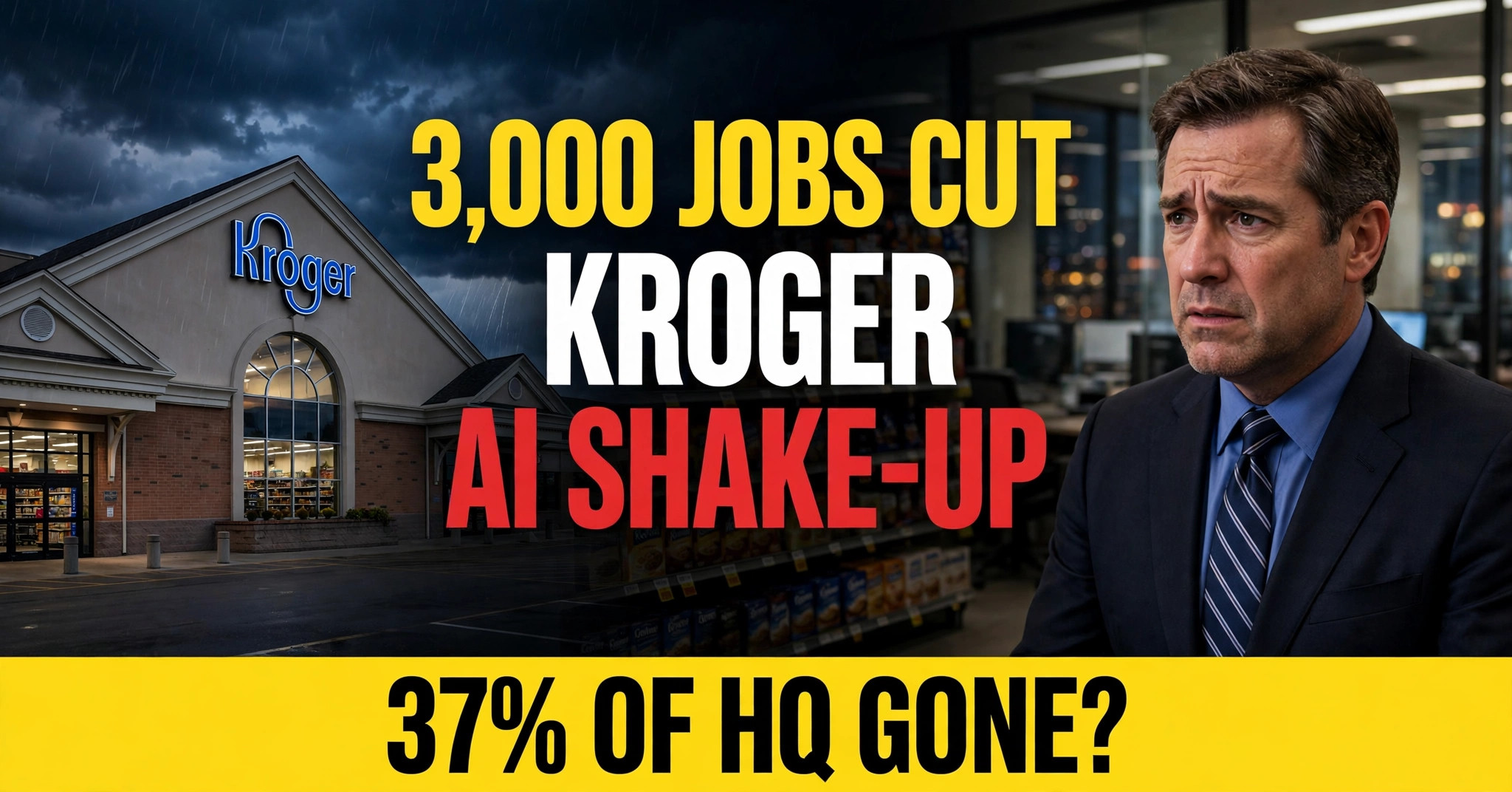 Kroger job cuts: 3,000 corporate roles cut as AI takes over workflows